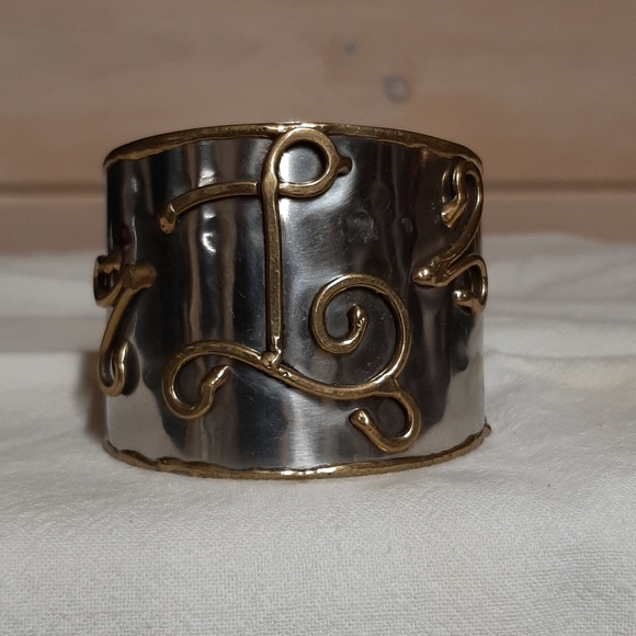 Handmade Initial Cuff Bracelet - Picture 3 of 3